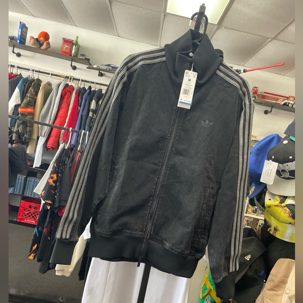 adidas Originals Black and Gray Lightweight Jacket